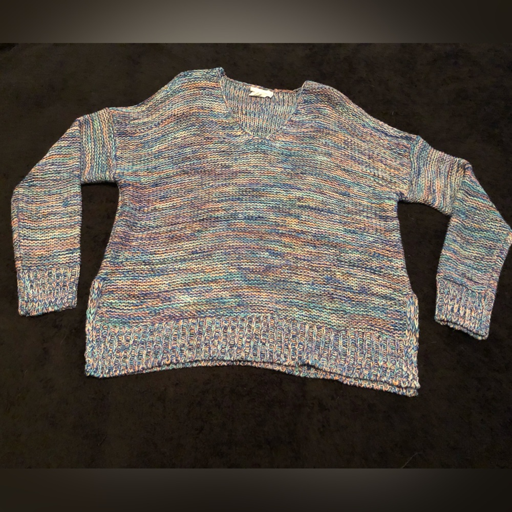 For the republic multi color sweater size small